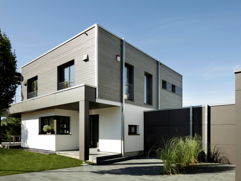 Modernes fertighaus von baufritz haus nilles