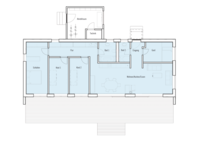Baufritz Bungalow Modern - Grundriss Erdgeschoss Baufritz Bungalow Modern - Grundriss Erdgeschoss