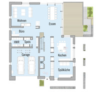 Baufritz Haus Kieffer - Grundriss Erdgeschoss Baufritz Haus Kieffer - Grundriss Erdgeschoss