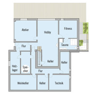 Baufritz Haus Kieffer - Grundriss Untergeschoss Baufritz Haus Kieffer - Grundriss Untergeschoss