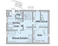 Baufritz Haus Motz-Russ - Grundriss Untergeschoss