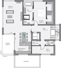 BAUMEISTER HAUS Haus Collmann - Grundriss Erdgeschoss BAUMEISTER HAUS Haus Collmann - Grundriss Erdgeschoss