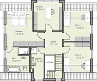 BAUMEISTER-HAUS- Haus Arnold - Grundriss Dachgeschoss