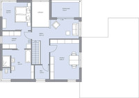 BAUMEISTER-HAUS - Stadtvilla Jessen - Grundriss Obergeschoss BAUMEISTER-HAUS - Stadtvilla Jessen - Grundriss Obergeschoss