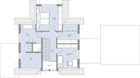 BAUMEISTER-HAUS - Haus Westermann - Grundriss Dachgeschoss