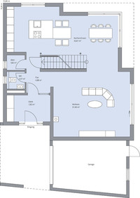 BAUMEISTER-HAUS - Stadtvilla Althoff - Grundriss Erdgeschoss BAUMEISTER-HAUS - Stadtvilla Althoff - Grundriss Erdgeschoss