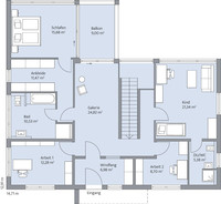 BAUMEISTER-HAUS - Haus Nolte - Grundriss Erdgeschoss BAUMEISTER-HAUS - Haus Nolte - Grundriss Erdgeschoss