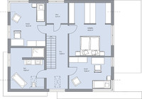 BAUMEISTER-HAUS - Haus Nowak - Grundriss Dachgeschoss BAUMEISTER-HAUS - Haus Nowak - Grundriss Dachgeschoss
