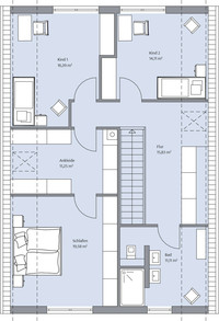 BAUMEISTER-HAUS - Haus Otten - Grundriss Dachgeschoss BAUMEISTER-HAUS - Haus Otten - Grundriss Dachgeschoss