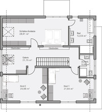 BAUMEISTER-HAUS - Haus Quandt - Grundriss Dachgeschoss