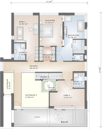 Bien-Zenker - Haus CONCEPT-M III - Grundriss DG Bien-Zenker - Haus CONCEPT-M III - Grundriss DG