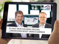 Marco Hammer berichtet beim Bien-Zenker Hausbau-Infotag exklusiv von seinen Erfahrungen als Undercover Boss