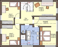 Büdenbender Hausbau - Haus Brentano - Grundriss OG