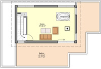 Büdenbender Bauhaus Flaviano - Grundriss Dachgeschoss