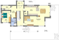 Büdenbender Bauhaus Flaviano - Grundriss Erdgeschoss Büdenbender Bauhaus Flaviano - Grundriss Erdgeschoss