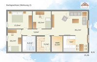 Danhaus - Haus Kopenhagen - Grundriss DG