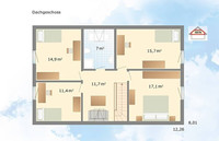 Danhaus - Haus Glücksburg - Grundriss DG