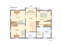 Danhaus - Haus Kronshagen - Grundriss DG Danhaus - Haus Kronshagen - Grundriss DG