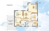 Danhaus - Haus Mandö - Grundriss EG