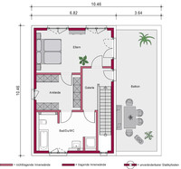 Ein SteinHaus - Concept 4.0 S - Grundriss Obergeschoss