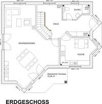 FAVORIT Massivhaus - Haus Noblesse - Grundriss EG