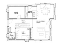 FAVORIT Massivhaus - Haus Select 157V - Grundriss EG