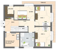 FingerHaus - Bauhaus ARTIS 301 - Grundriss EG FingerHaus - Bauhaus ARTIS 301 - Grundriss EG