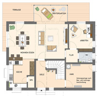 FingerHaus - JUNO 402 - Musterhaus Frankenberg - Grundriss EG