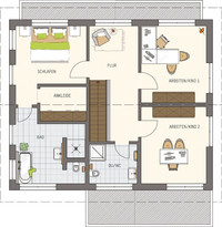 FingerHaus - Haus MEDLEY 3.0 MH Fellbach - Grundriss DG FingerHaus - Haus MEDLEY 3.0 MH Fellbach - Grundriss DG