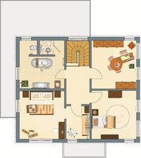 FingerHaus - MELDEY 3.0 300 B – Musterhaus Werder - Grundriss Dachgeschoss