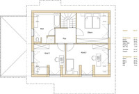 Frammelsberger Holzhaus - Haus Natur 142 - Grundriss DG