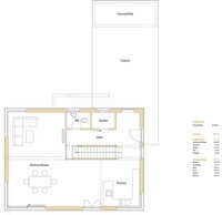 Frammelsberger Holzhaus - HAUS ELL - Grundriss EG