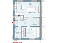 Hanse Haus - Doppelhaus 45-123 - Grundriss Erdgeschoss