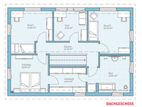 Hanse Haus - Variant 25-183 - Grundriss Dachgeschoss