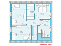 Hanse Haus - Variant 35-154 - Grundriss Dachgeschoss