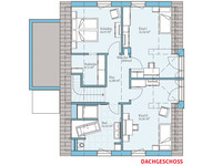Hanse Haus - Variant 45-192 - Grundriss Dachgeschoss Hanse Haus - Variant 45-192 - Grundriss Dachgeschoss