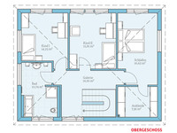 Hanse Haus - Musterhaus Köln - Grundriss Obergeschoss