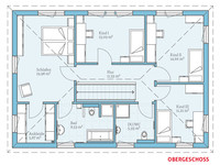 Hanse Haus - Villa 183 - Grundriss Obergeschoss