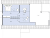 BAUMEISTER-HAUS - Haus Augenthaler - Grundriss Dachgeschoss