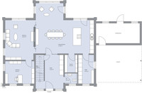 BAUMEISTER-HAUS - Stadtvilla Dorn - Grundriss Erdgeschoss