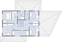 BAUMEISTER-HAUS - Haus Faber - Grundriss Obergeschoss BAUMEISTER-HAUS - Haus Faber - Grundriss Obergeschoss
