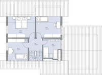 BAUMEISTER-HAUS - Haus Odenthal - Grundriss Dachgeschoss BAUMEISTER-HAUS - Haus Odenthal - Grundriss Dachgeschoss