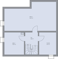 BAUMEISTER-HAUS - Haus Odenthal - Grundriss Keller BAUMEISTER-HAUS - Haus Odenthal - Grundriss Keller