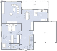 BAUMEISTER-HAUS - Haus Uhlmann - Grundriss EG