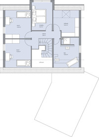 BAUMEISTER-HAUS - Haus Vahrenholt - Grundriss Dachgeschoss BAUMEISTER-HAUS - Haus Vahrenholt - Grundriss Dachgeschoss