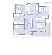 BAUMEISTER-HAUS - Bauhaus Abendroth - Grundriss Obergeschoss BAUMEISTER-HAUS - Bauhaus Abendroth - Grundriss Obergeschoss