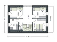 Heinz von Heiden Haus ECOP3 - Grundriss Dachgeschoss