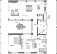 Heinz von Heiden - Individualplanung U-Bungalow - Grundriss Erdgeschoss