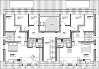 HELMA Eigenheimbau AG - Projekt Cottbus - Grundriss DG