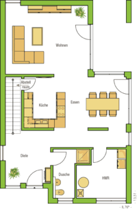 HELMA Haus Alicante - Grundriss Erdgeschoss